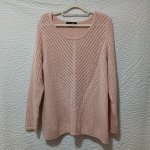 Soft Pink Sparkle Knit Sweater XXL